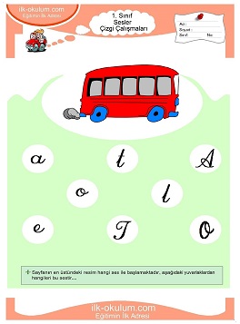 Çocuklar İçin O Sesi Çalışma Sayfaları 